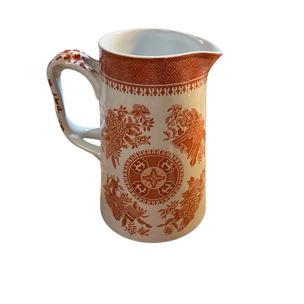 Spode England Fine Stone Fitzhugh Transferware Milk Jug Pitcher 5.25